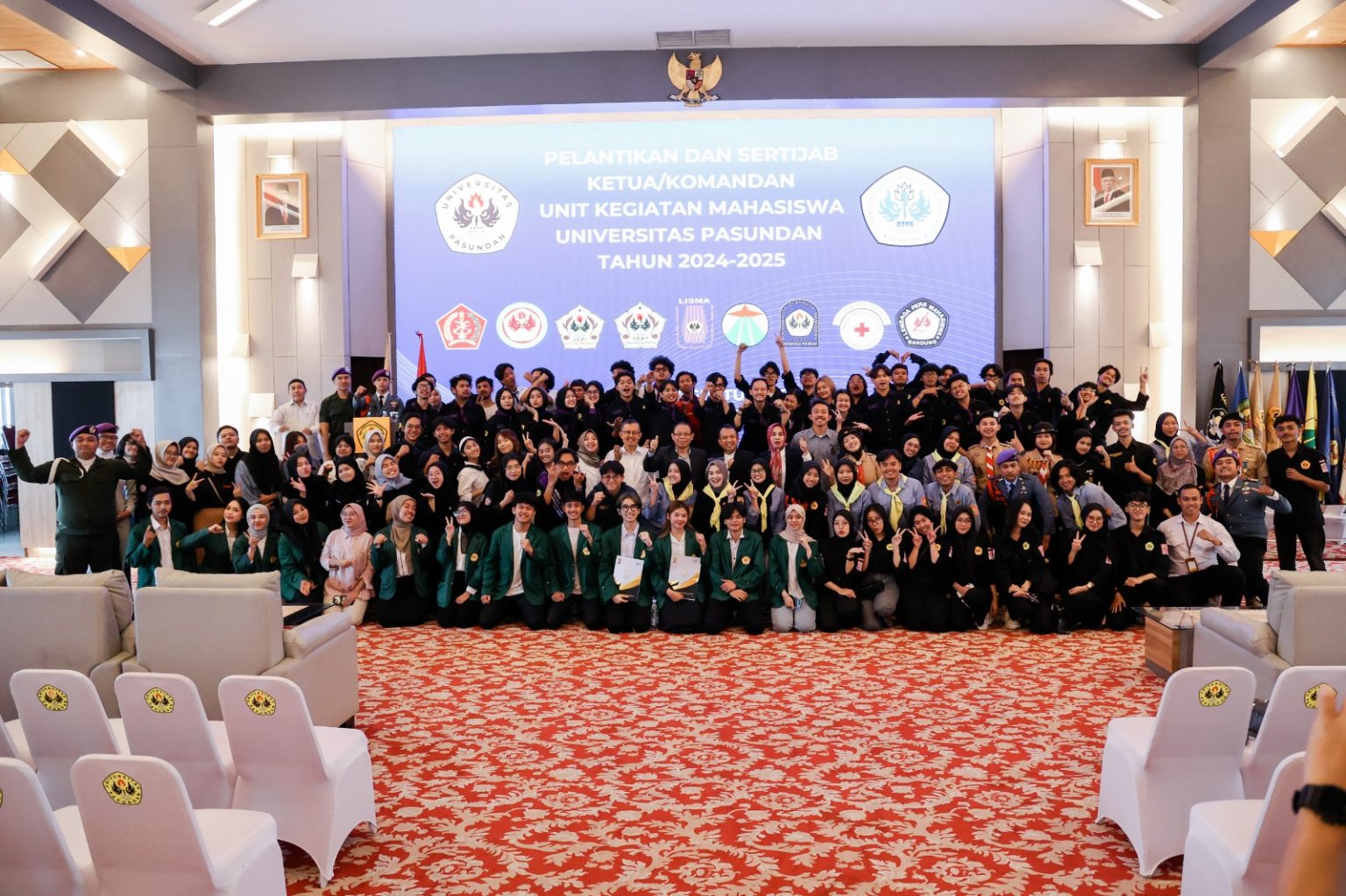 Komandan dan Ketua UKM Unpas Periode 2024/2025 Dilantik, Rektor: Pegang Teguh Jati Diri Unpas