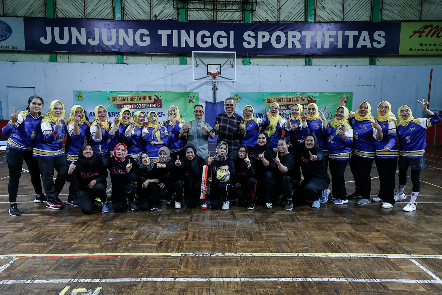 Final Voli Dies Natalis ke-64 Unpas, Rektorat Putri dan Putra Juara 1