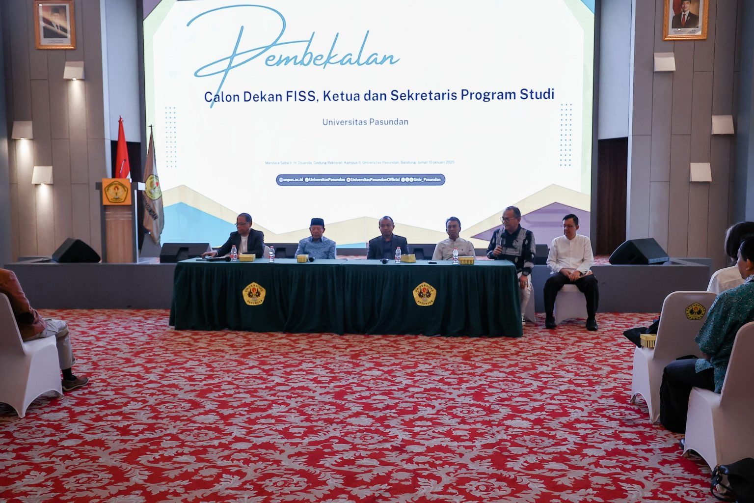 Calon Dekan FISS dan Pimpinan Prodi di Lingkungan Unpas Diberi Pembekalan Jelang Pelantikan