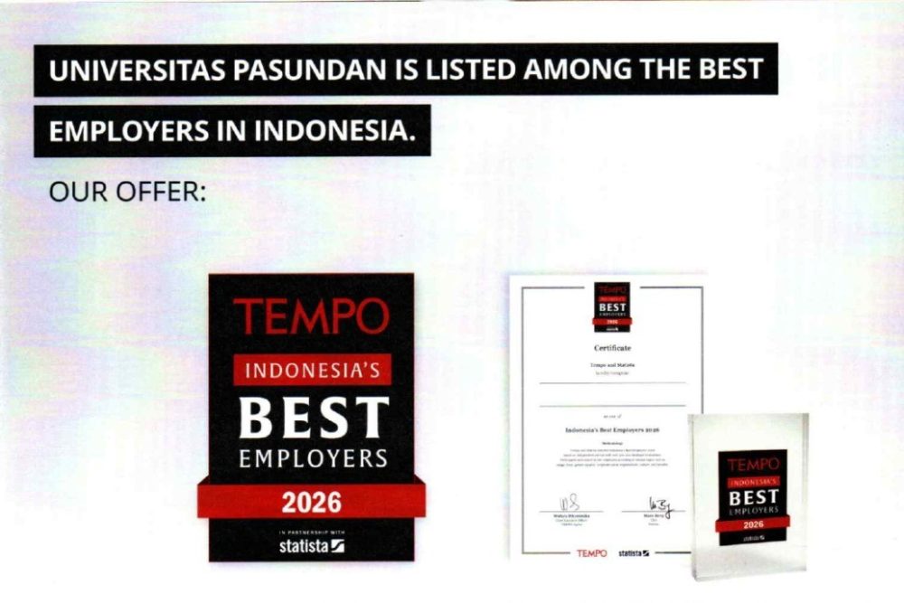 Universitas Pasundan masuk dalam daftar Indonesia’s Best Employers 2026.